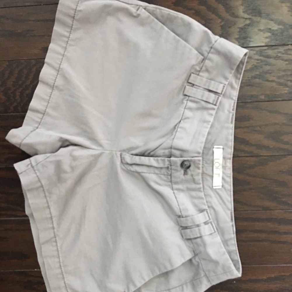Loft light gray shorts